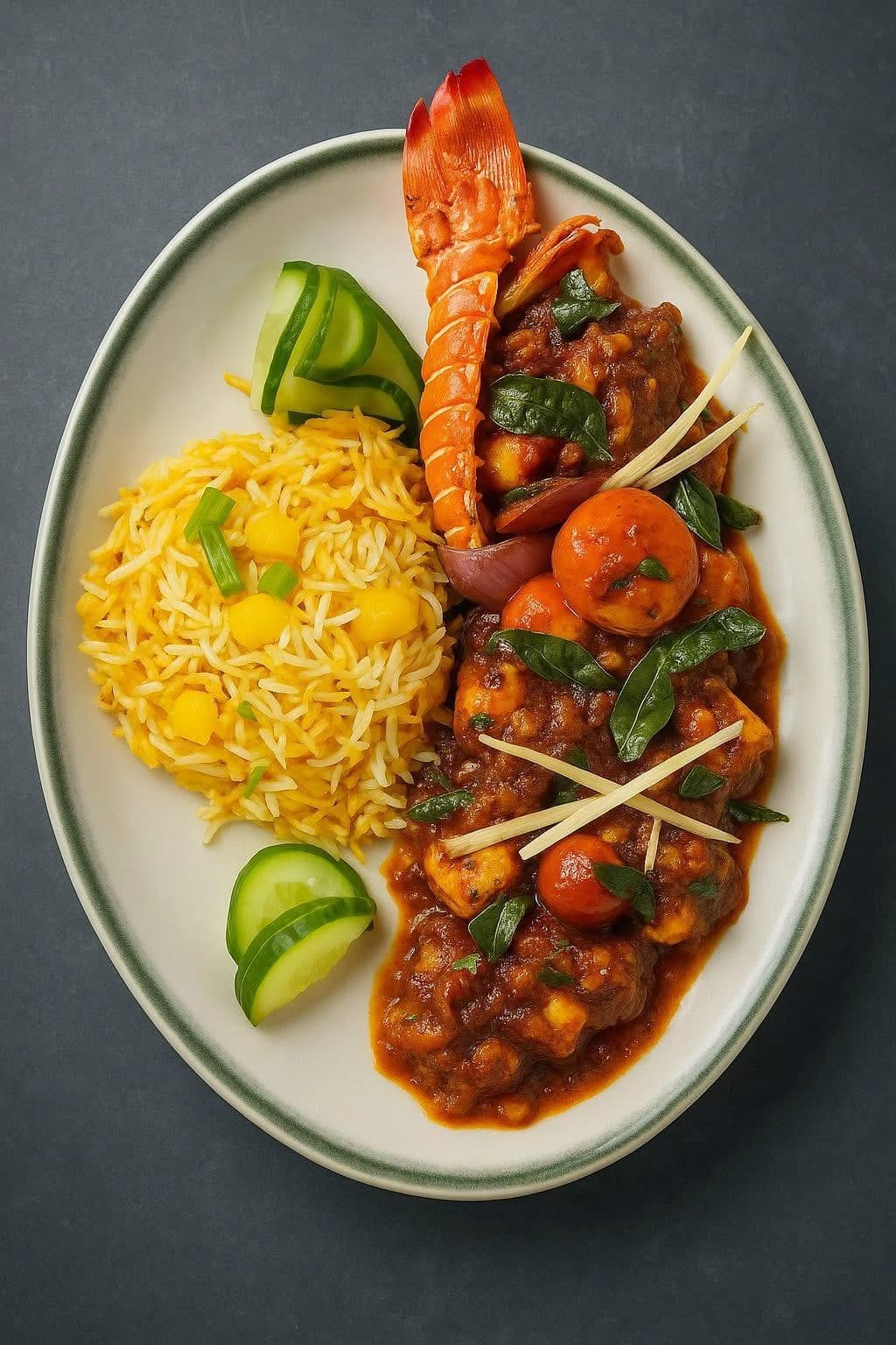 Lobster dish at Lotus